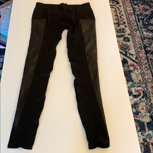 Material Girl Pants - Black Faux Leather Leggings